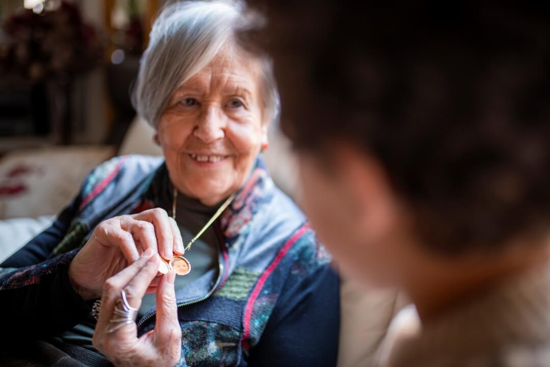 Warrina Care staff assisting an older client with personal care activities.