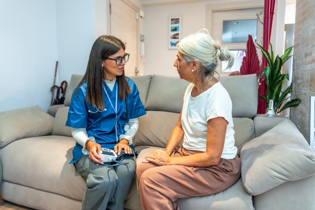 A Warrina Care support worker providing respite care